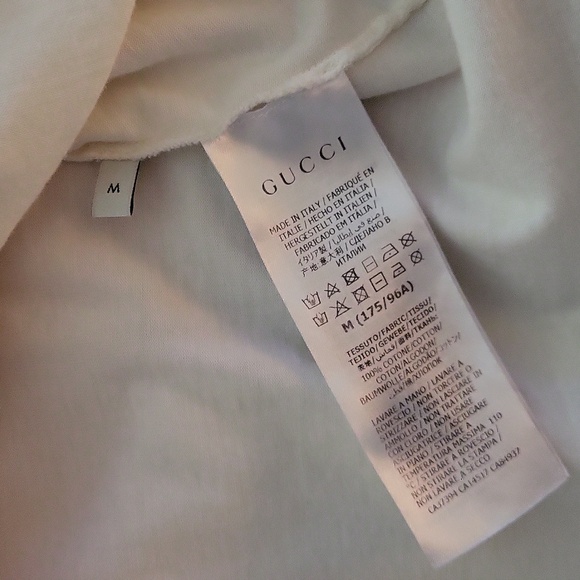 ORIGINAL GUCCI TSHIRT 100% AUTHENTIC ( the color is a off white) Oversized - Picture 5 of 10